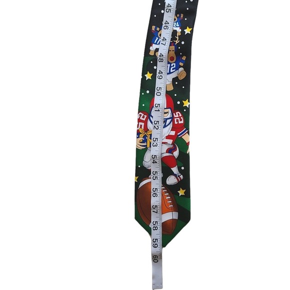 Noel Holiday Collection Football Game Tie Santa Reindeer Christmas Novelty - Picture 9 of 9